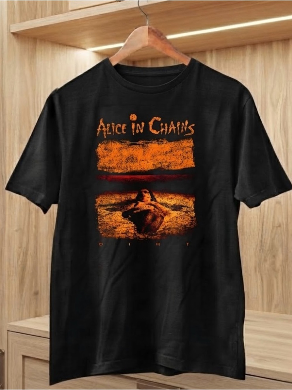Alice in Chains Dirt Album Cover Grunge Rock Band T-Shirt